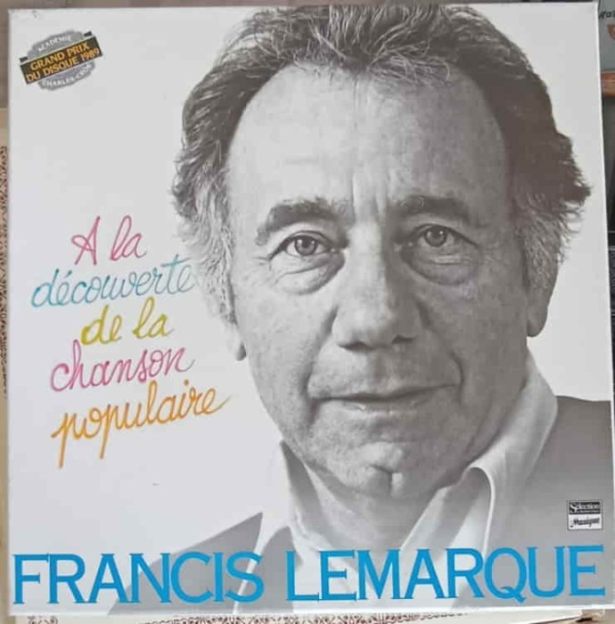 Disc vinil, LP. A La Decouverte De La Chanson Populaire. SETBOX 8 DISCURI VINIL-Francis Lemarque-242410