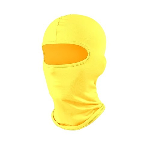 Cagula Moto FIXATO, Unisex, Protectie UV, Material elastic, respirabil, Marime universala, Galbena
