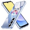 Husa antisoc pentru samsung galaxy a15 - airbag magsafe, 4 col&Egrave;uri ranforsate, c30 - butterflies