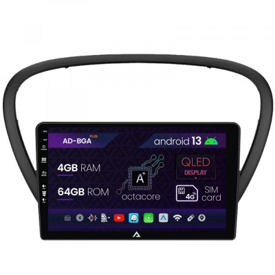 Navigatie Peugeot 607 (2004-2011), Android 13, A-Octacore 4GB RAM + 64GB ROM, 9 Inch - AD-BGA9004+AD-BGRKIT266V4 foto