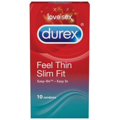 Prezervative Durex Feel Thin Slim Fit, 10 buc foto