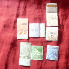 7 timbre uzuale Algeria colonie franceza 1924-1927