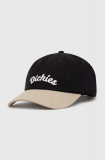 Dickies șapcă de baseball din bumbac KEYSVILLE CAP culoarea negru, cu imprimeu, DK0A4YPA