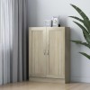 Biblioteca Gossi Stejar Sonoma 82.5x30.5x115 cm Lemn Prelucrat Rafturi Depozitare Living