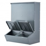 Hranitoare cu 2 usi pentru max 8 porci, 75 l, Otel galvanizat, 600 x 500 x 840 mm