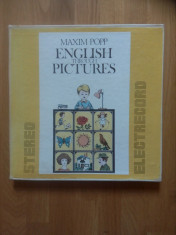 Maxim Popp - English Through Pictures (caseta 5 discuri LP). Stare foarte buna. foto