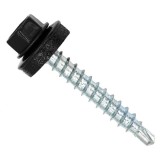 Set 250 Surub autoforant pt. Tabla sau Tigla Metalica, saiba EPDM 4.8 x 35 mm, Cap Hexagonal - RAL9005 - Negru jet