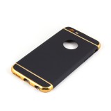 Cumpara ieftin Husa iPhone 6 / 6S Forcell 3 in 1 Plastic Negru - Carcasa Protectie Rezistenta Zgarieturi