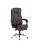 Scaun directorial ergonomic OFF 418, piele ecologica, functie recliner, suport picioare extensibil, inaltime reglabila, 120 kg