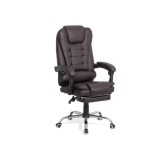 Scaun directorial ergonomic OFF 418, piele ecologica, functie recliner, suport picioare extensibil, inaltime reglabila, 120 kg