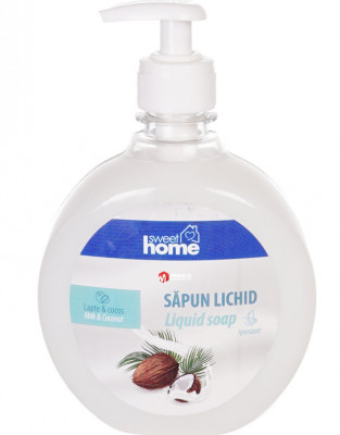 Sapun lichid Sweet Home 500ml (Lapte &amp;amp; Cocos) foto