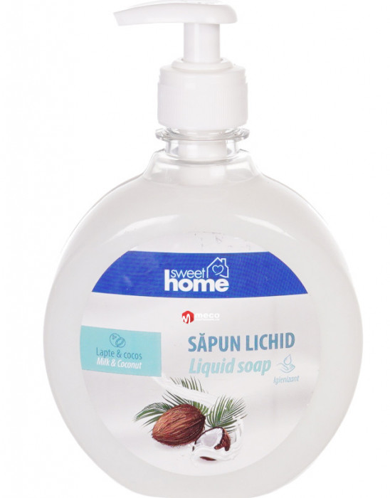 Sapun lichid Sweet Home 500ml (Lapte &amp; Cocos)