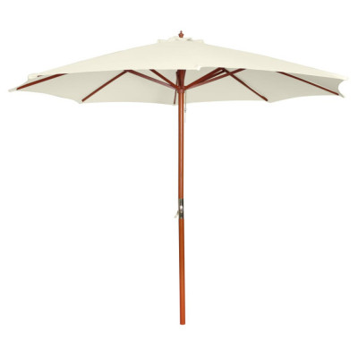 Umbrela de soare, 300 x 258 cm, alb nisipiu GartenMobel Dekor foto
