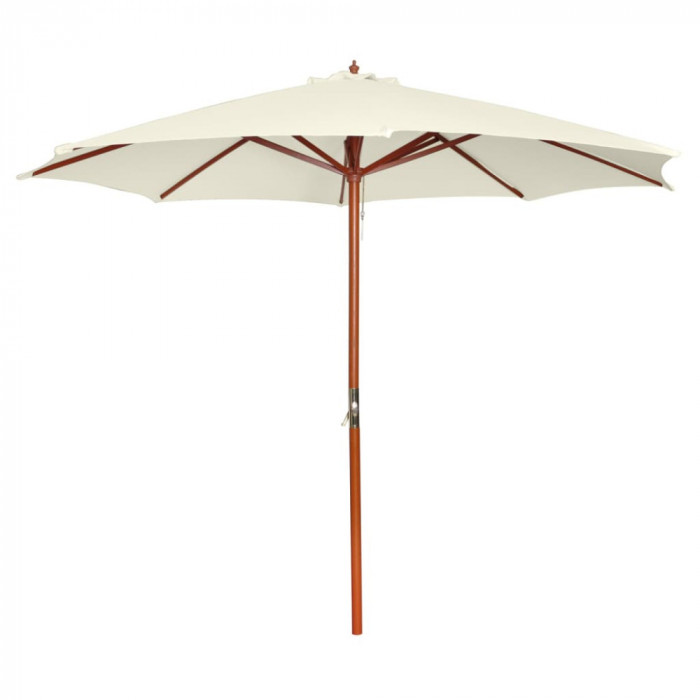 Umbrela de soare, 300 x 258 cm, alb nisipiu GartenMobel Dekor