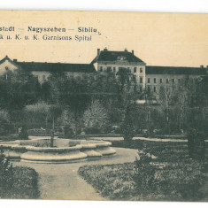 37 - SIBIU, Military Hospital, Romania - old postcard - used - 1915