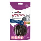 Cumpara ieftin Recompense pentru pisici, Camon, Actibones Snack cu cod si somon, 45 g