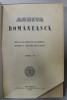 ARHIVA ROMANEASCA , EDITATA DE FUNDATIA CULTURALA MIHAIL KOGALNICEANU , TOMUL IV , 1940