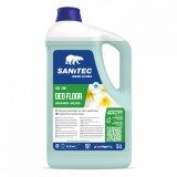 Detergent parfumat Iris pentru pardoseli, bidon 5L, DEO FLOOR White Mush, Sanitec, 1891