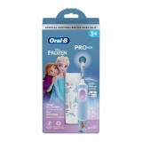 Periuță de dinți electrică + trusă de călătorie Vitality Pro Kids Frozen, pentru copii 3+ ani, Oral-B