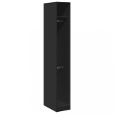 Cumpara ieftin Sifonier, negru, 30x50x200 cm, lemn prelucrat