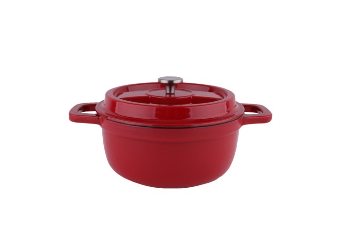 Oala Zilan ZLN0941, Din fier turnat sub presiune puternica, 2.6L, Diametru 22 cm, Inaltime 10 cm, Compatibila cuptor si masina de spalat vase