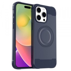Husa iPhone 15 Pro Max TPU MagSafe Albastra foto