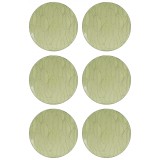 Set farfurii 6 piese din Plastic, Verde, diametru 25 cm, cu Model Frunze Tropicale