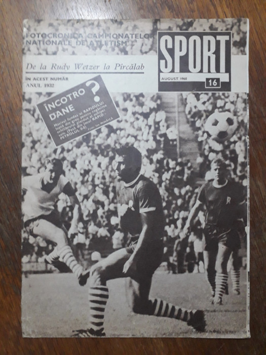 Revista Sport nr. 16 / 1968 / CSP