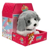 Jucarie de plus interactiva, Puffy Friends, Catelus, Gri
