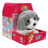 Jucarie de plus interactiva, Puffy Friends, Catelus, Gri