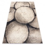 Covor FUSION 9612 crem / bej - Copac, lemn, modern, abstract, 180x270 cm