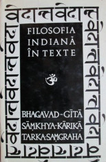 Bhagavad-Gita. Samkhya-Karika. Tarka-Samgraha Filosofia indiana in texte foto