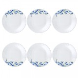Set 6 Farfurii Adanci Opal Alb Model Blooming Garden 23cm DNC57420