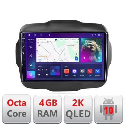 Navigatie Jeep Renegade C-500 Android Octa Core Ecran 2K QLED GPS 4G 4+32GB 360 KIT-500+EDT-E409-2K CarStore Technology foto