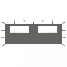 vidaXL Perete lateral foi?or cu ferestre, 6x2 m, antracit foto