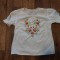 Bluza femei model etno rustic tip ie brodata cu flori, marime S, bumbac alb, broderie la masina