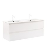 Dulap inferior Vario Forte 120 cu lavoar alb-alb
