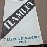 Hamlet, Teatrul Bulandra 1985 - Caiet de spectacol