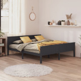 Cadru de pat, gri, 180 x 200 cm, lemn masiv de pin GartenMobel Dekor, vidaXL
