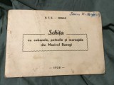 B.T.E. Sinaia - Schita cu cabanele, potecile si marcajele din Masivul Bucegi anul 1958 !