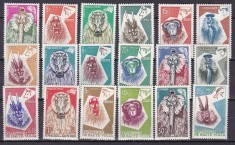 Volta 1960 masti fauna MI 71-88 MNH foto