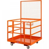 Platforma de ridicat pentru stivuitor Vevor max 635 kg, 4 roti, Otel