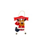 Decoratiuni Craciun Textil 20cm cu Clopotei si Agatatoare