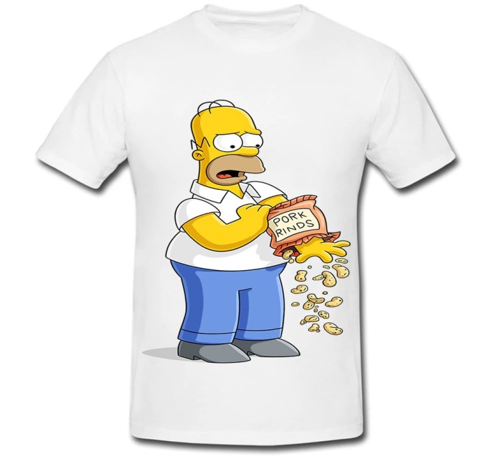 Tricou &quot; Homer Simpson, pork rinds &quot;