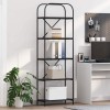 VidaXL Raft pentru cărți Stejar negru 60 x 30 x 183 cm Lemn compozit