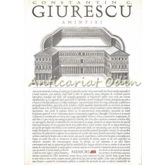 Amintiri - Constantin C. Giurescu