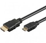 Cablu mini HDMI-C la HDMI v1.4 T-T 5m Negru, KPHDMAC5, Oem