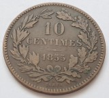 Luxemburg, 10 Centimes 1855