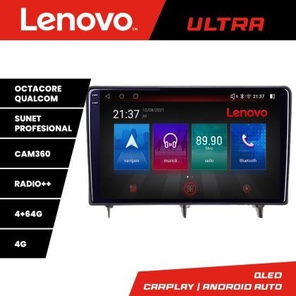 Navigatie Honda Civic 2022- Qled 1K Octa Core 4+64 LTE 4G DSP Wifi 5Ghz HDMI android auto carplay radio gps internet kit-civic2022+ULTRA-10-4+64 CarSt