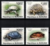 Timbre Burundi 2011, Fauna Testoase, Serie Completa MNH